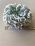 Hair Scrunchie Crochet Handmade Elastised Full Ruffled Mint Pastel Soft Summery