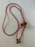 Silk Cord Red Eyeglass Spectacle Sunglass Chain Cord holder Secure Lightweight