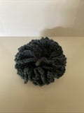 Hair Scrunchie Crochet Handmade Elastised Full Ruffled Bottle Green Christmas