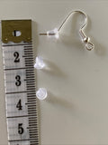 Earring Silicone Backing replacements for Pierced, Hook or stud    Pack of  30