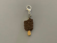 Ice-Cream Chocolate  Charm Clip-On, European, KeyRing, Zipper Pull, Handbag