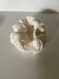 Hair Scrunchie Crochet Handmade Elastised Full Ruffled Off White