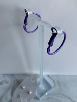 Hoop & Stud Pierced Earrings Set of 2 Purple