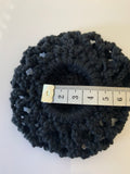 Crochet Hair Bun for Dance, Ballet, Horse Riding - Handmade- BLACK