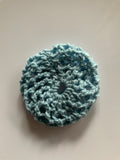 Crochet Hair Bun for Dance, Ballet, Horse Riding - Handmade- Baby Blue