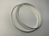 Solid Round Matt Bangle Set 2