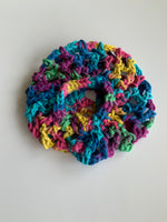 Crochet Hair Bun for Dance, Ballet, Horse Riding - Handmade- Multi - Coloured