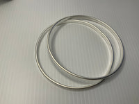 Solid Round Matt Bangle Set 2