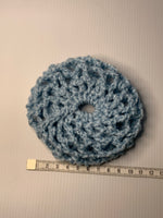 Crochet Hair Bun for Dance, Ballet, Horse Riding - Handmade- Baby Blue