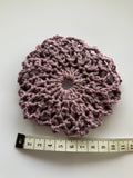 Crochet Hair Bun Net for Dance, Ballet, Horse riding -Handmade-Amethyst Light Purple