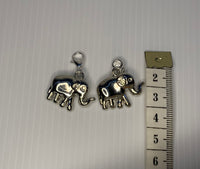 Elephant Charm Clip-On, European, KeyRing, Zipper Pull, Handbag Dangle,Bracelet