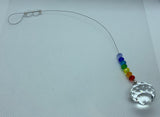 Chakra Crystal Suncatcher with a 20cm Crystal