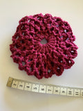 Crochet Hair Bun Net for Dance, Ballet, Horse riding -Handmade- Deep Wine