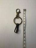 Bronze tone Lobster Claw Key Ring with Large Split Ring and 2 Hook Lever Clasps