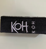 Lipstick Case KOH Black & White Embroidered