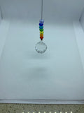 Chakra Crystal Suncatcher with a 20cm Crystal