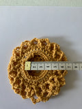 Crochet Hair Bun Net for Dance, Ballet, Horse riding -Handmade-Mustard