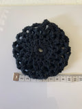 Crochet Hair Bun for Dance, Ballet, Horse Riding - Handmade- BLACK