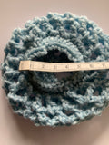 Crochet Hair Bun for Dance, Ballet, Horse Riding - Handmade- Baby Blue