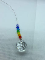 Chakra Crystal Suncatcher with a 20cm Crystal