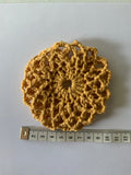 Crochet Hair Bun Net for Dance, Ballet, Horse riding -Handmade-Mustard